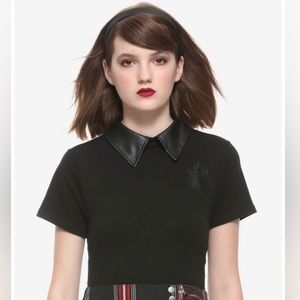 CHILLING ADVENTURES OF SABRINA Herald of Hell Pentagram Back Collared TOP!